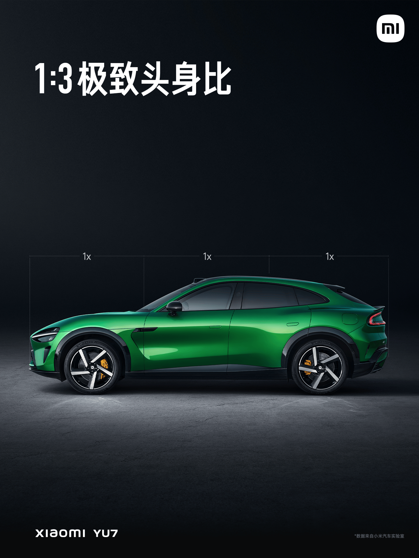 小米YU7续航信息曝光 最大续航可达820km
