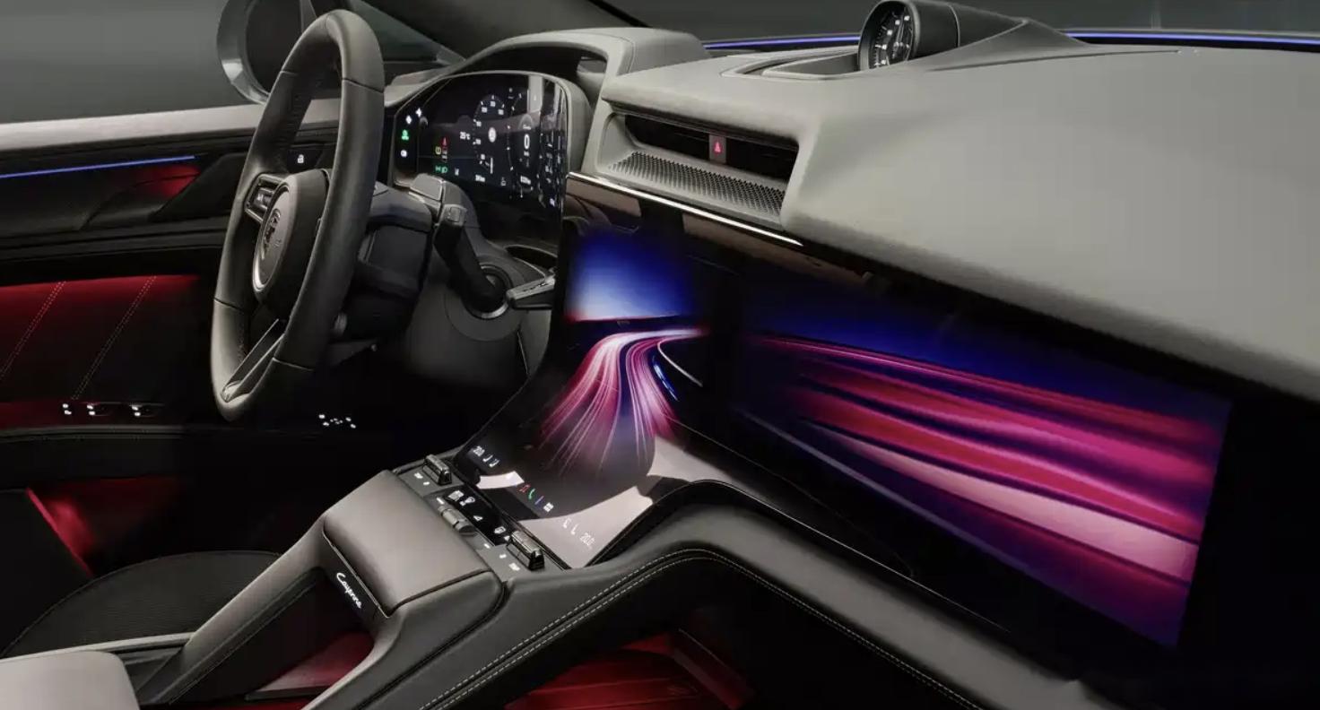 纯电保时捷Cayenne内饰谍照曝光