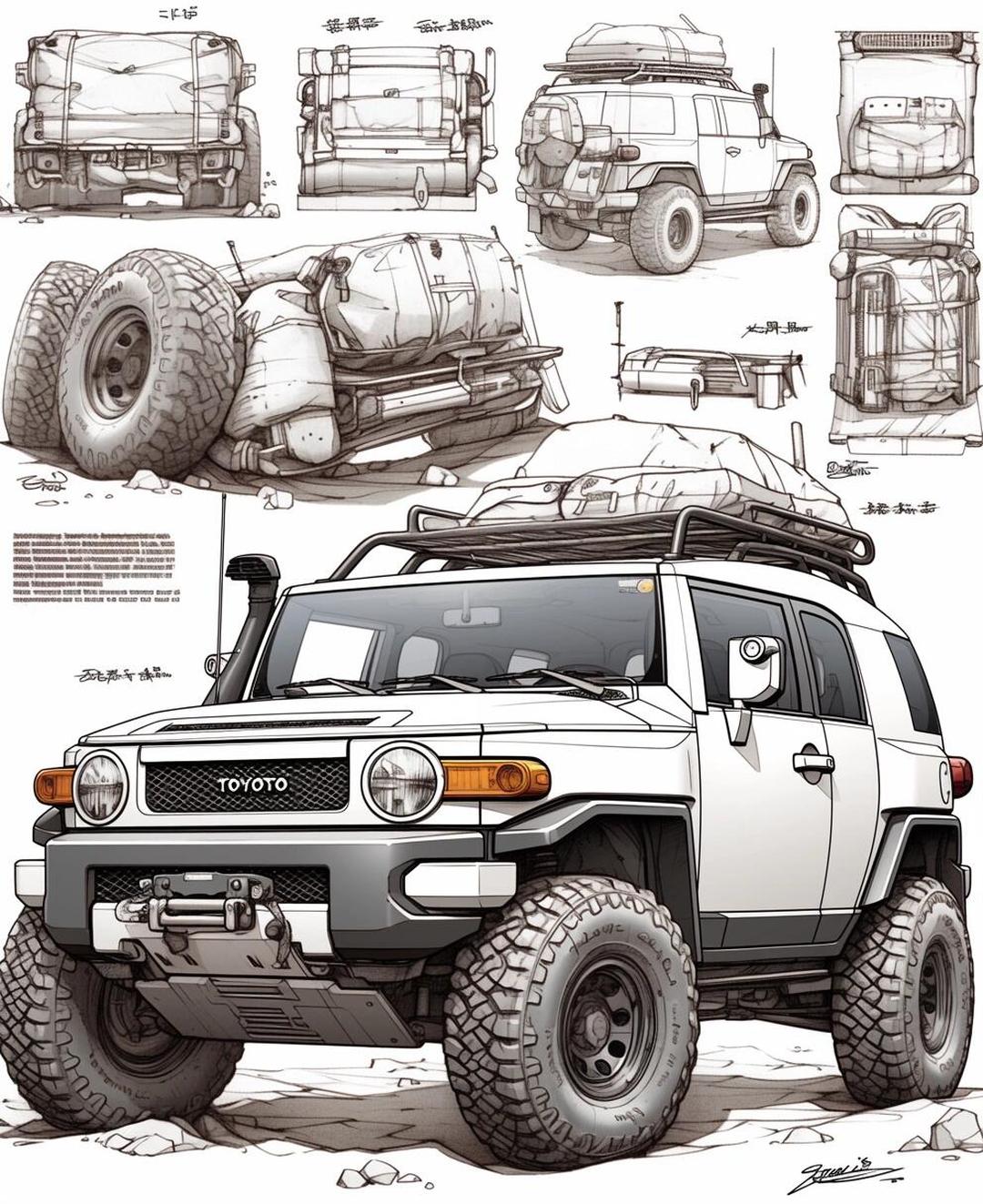 FJ酷路泽中东版现车图解